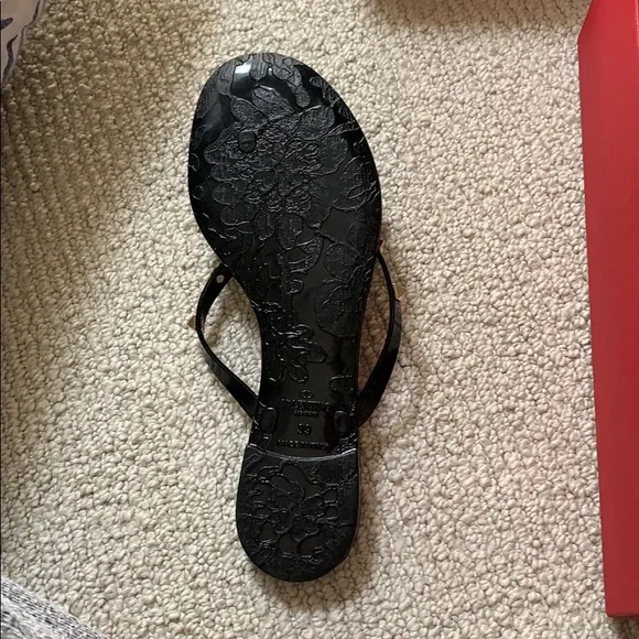 Valentino Black Rockstud Sandals - Picture 6 of 9